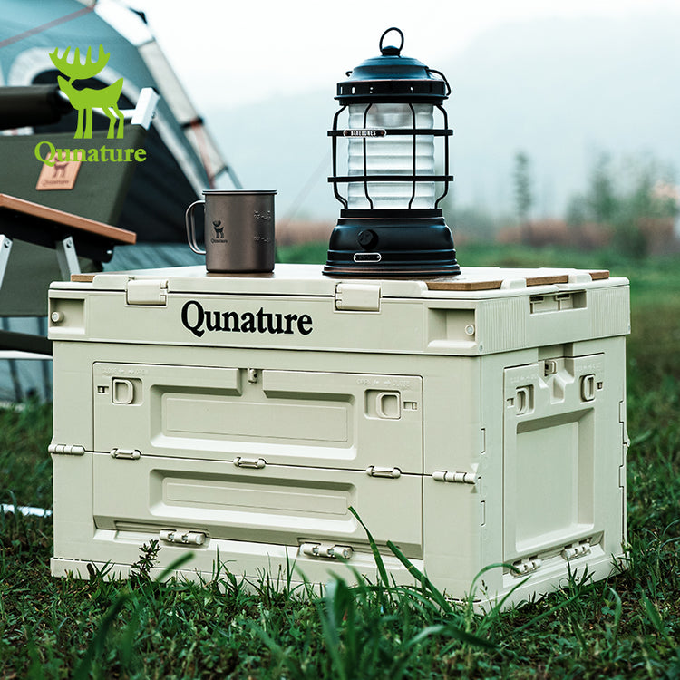 Qunature Folding Camping Storage Box Outdoor Traveling Picnic Container 26/60L