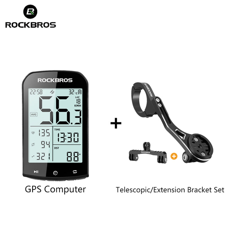 ROCKBROS Bike Computer ANT+ Bluetooth Waterproof GPS/BDS/Galileo Position System