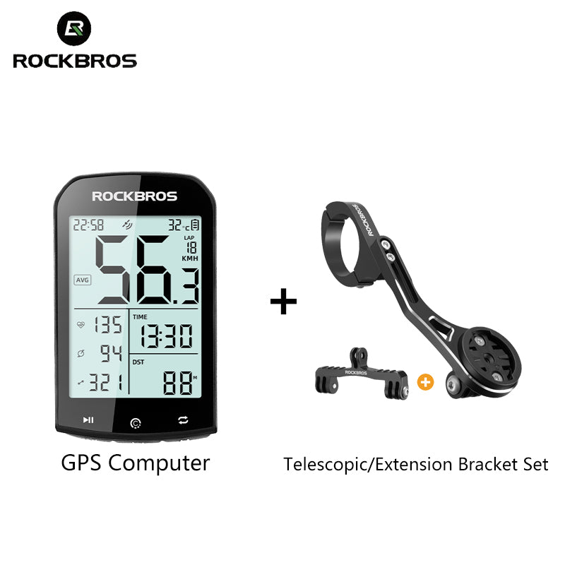 ROCKBROS Bike Computer ANT+ Bluetooth Waterproof GPS/BDS/Galileo Position System