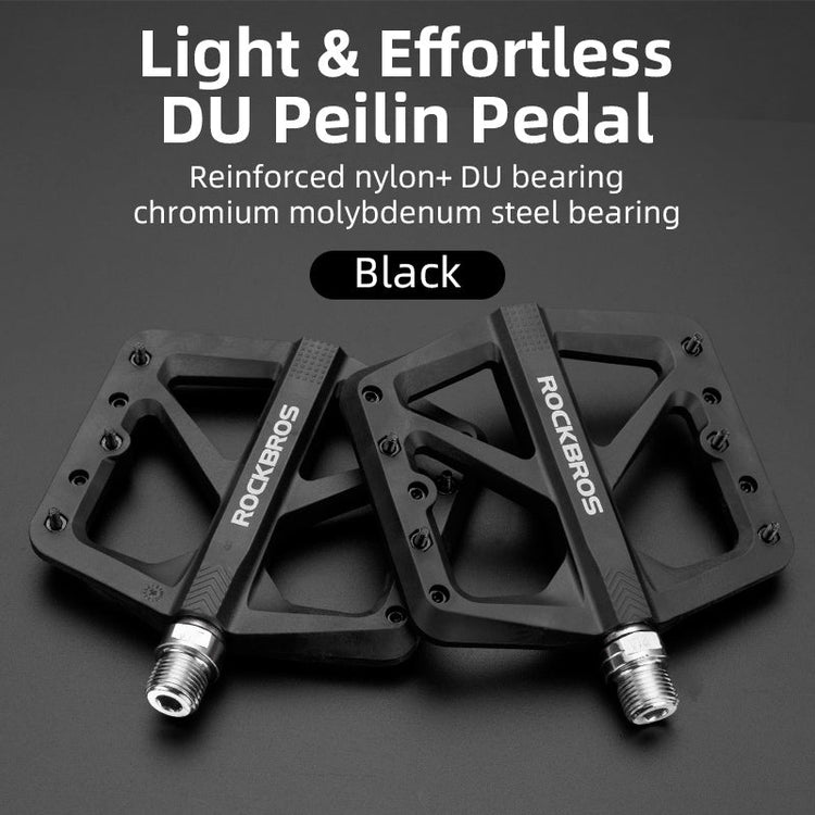 ROCKBROS Large Multicolored Nylon Composite Bike Pedals (Pair)