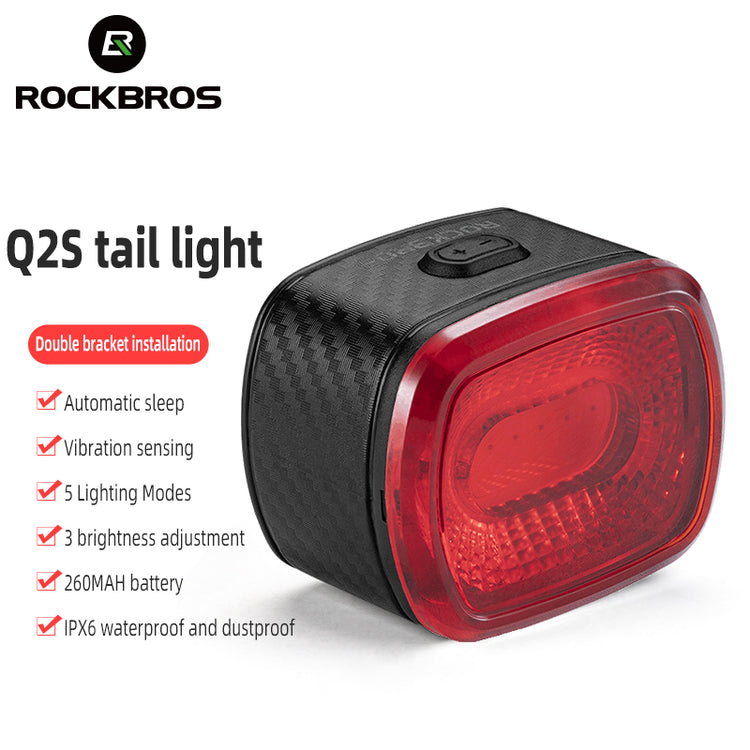 ROCKBROS Cycling Front Light Tail Light Combination Bike 1000LM Headlight Smart Sensing Brake Taillight Waterproof Lamps