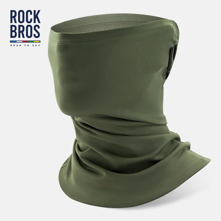 【ROAD TO SKY】Spring & Autumn Balaclava Cycling Scarf and Neck Cover#Color_Green