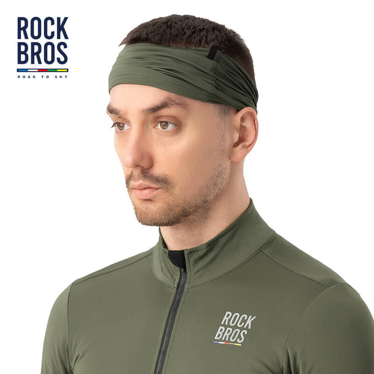 【ROAD TO SKY】Spring & Autumn Balaclava Cycling Scarf and Neck Cover#Color_Green