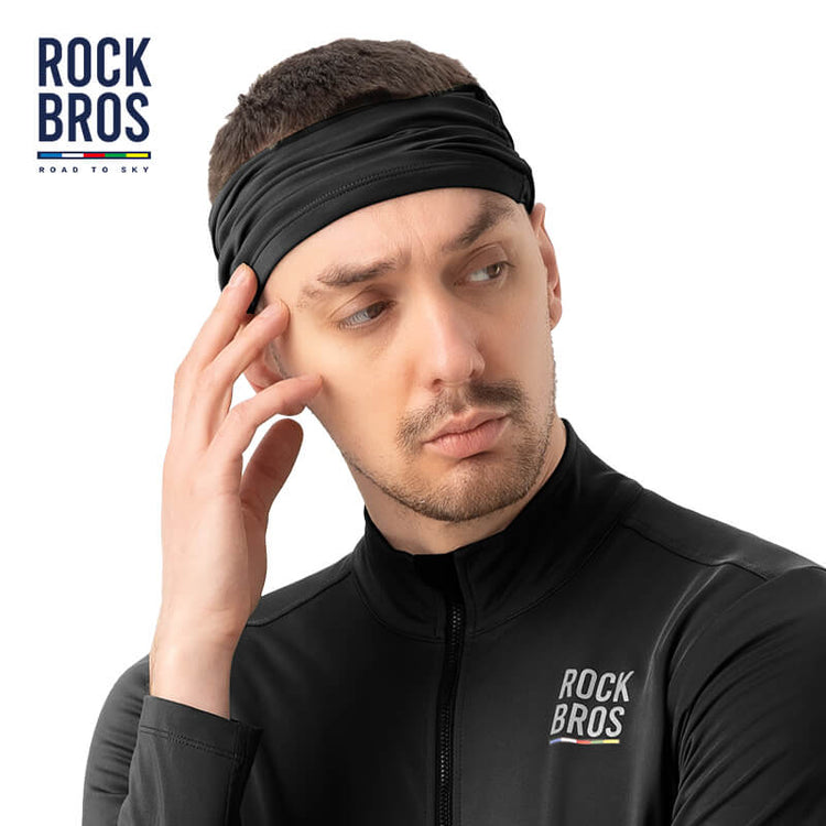 【ROAD TO SKY】Spring & Autumn Balaclava Cycling Scarf and Neck Cover#Color_Black