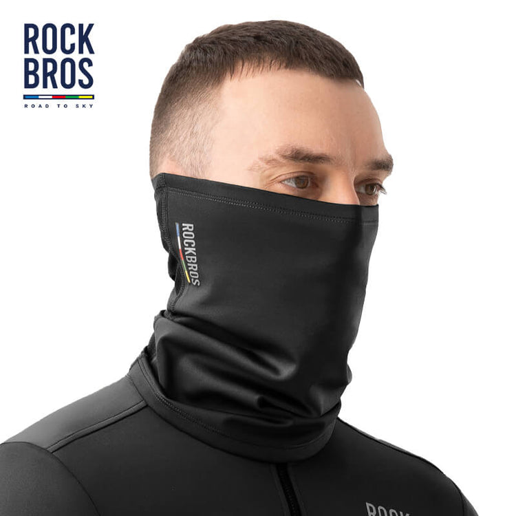 【ROAD TO SKY】Spring & Autumn Balaclava Cycling Scarf and Neck Cover#Color_Black