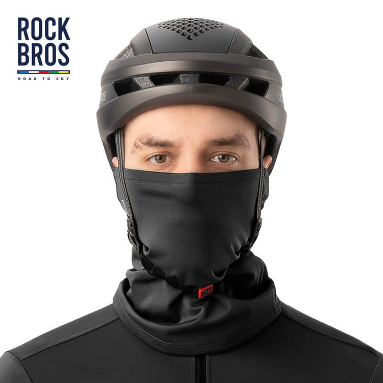 【ROAD TO SKY】Spring & Autumn Balaclava Cycling Scarf and Neck Cover#Color_Black