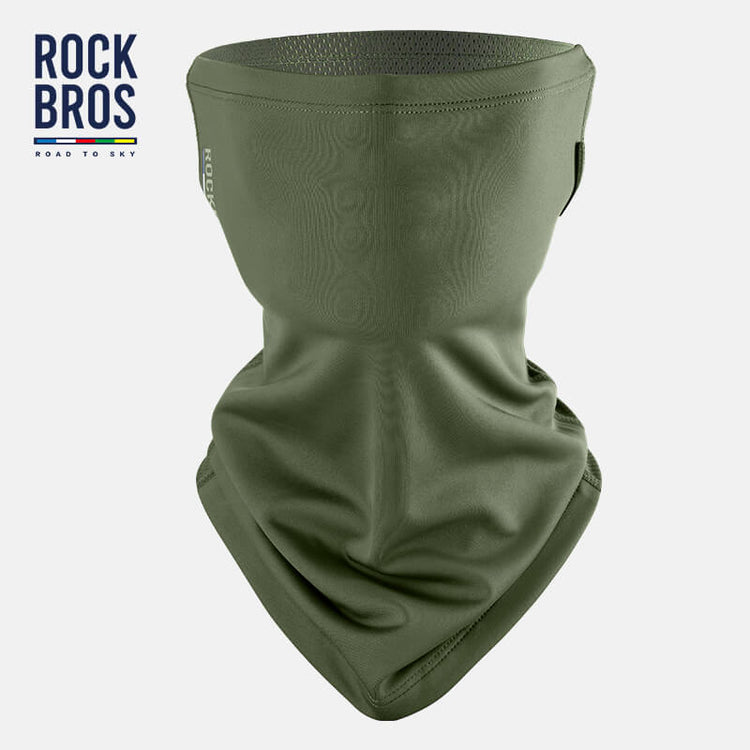 【ROAD TO SKY】Spring & Autumn Balaclava Cycling Scarf and Neck Cover#Color_Green