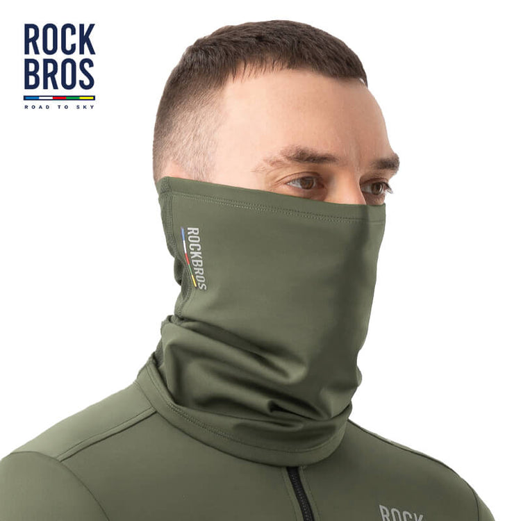 【ROAD TO SKY】Spring & Autumn Balaclava Cycling Scarf and Neck Cover#Color_Green