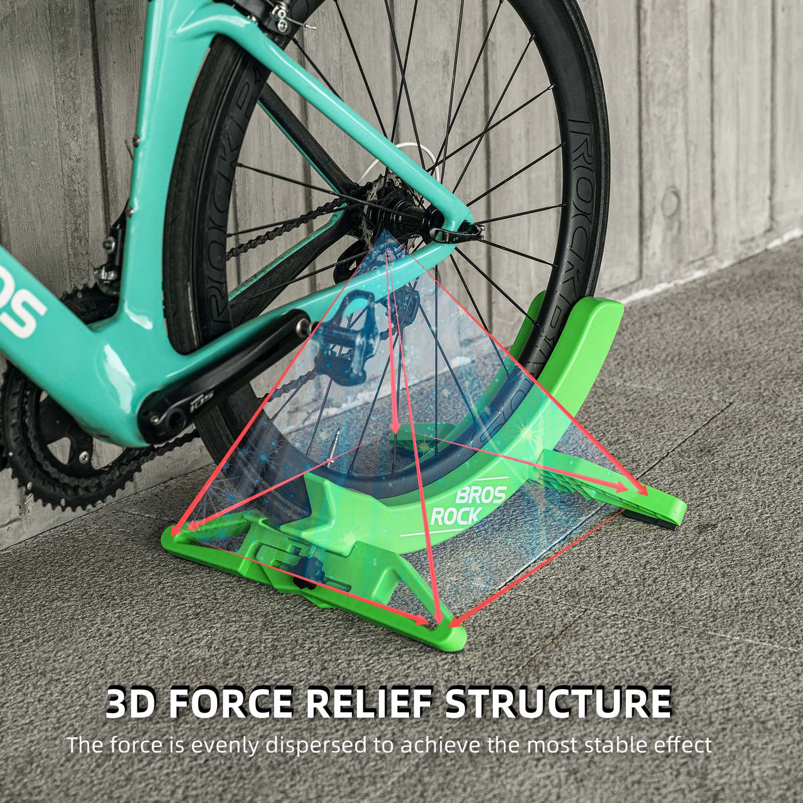 rockbros universal bike stand, suitable for mountain and road bicycles.
#color_black