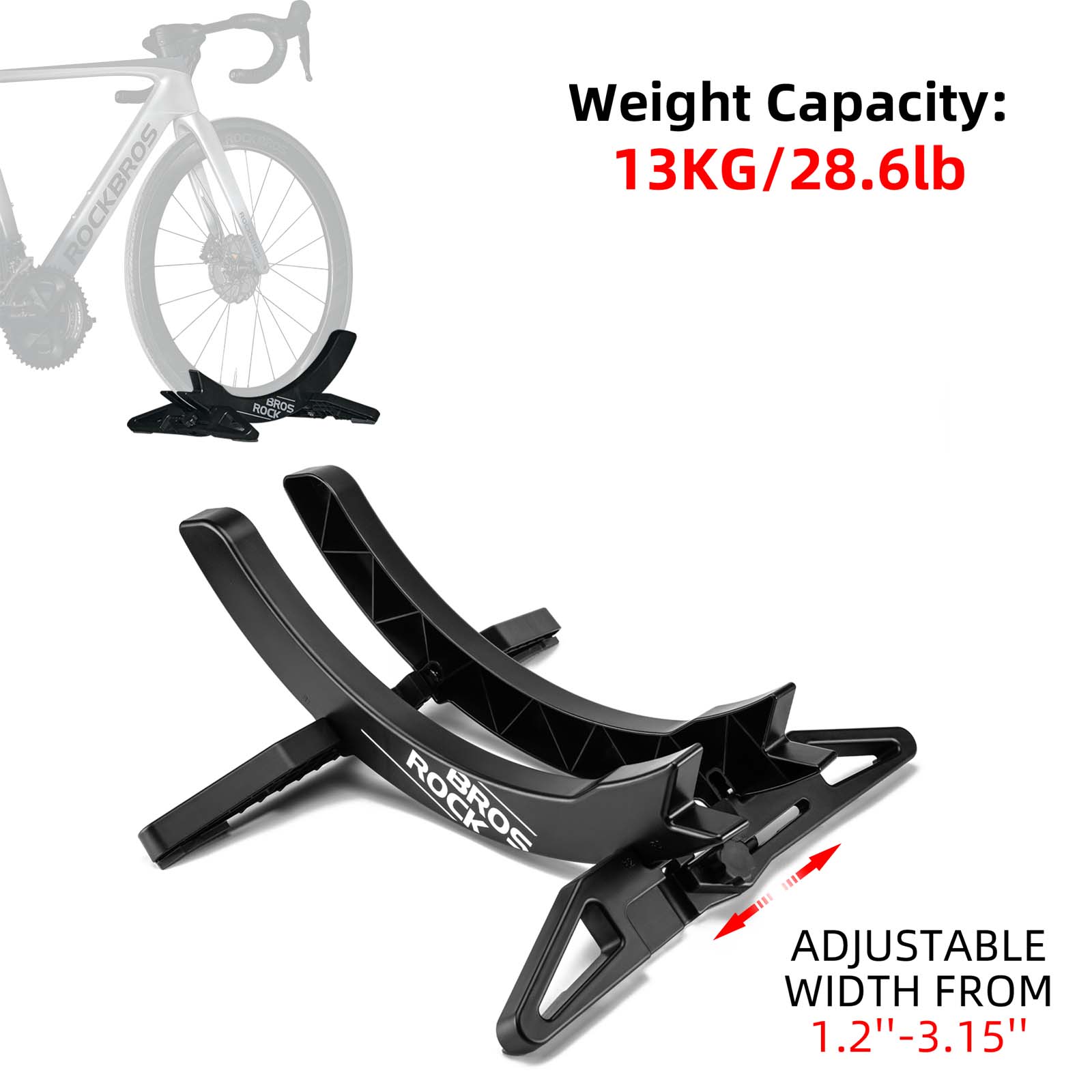 rockbros universal bike stand, suitable for mountain and road bicycles.
#color_black