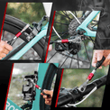 ROCKBROS Bicycle Bike Repair Tool Set featuring a 72-tooth ratchet wrench, designed for efficient and easy bike maintenance with a comprehensive range of tools for repairs and adjustments.