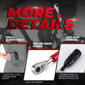 ROCKBROS Bicycle Bike Repair Tool Set featuring a 72-tooth ratchet wrench, designed for efficient and easy bike maintenance with a comprehensive range of tools for repairs and adjustments.