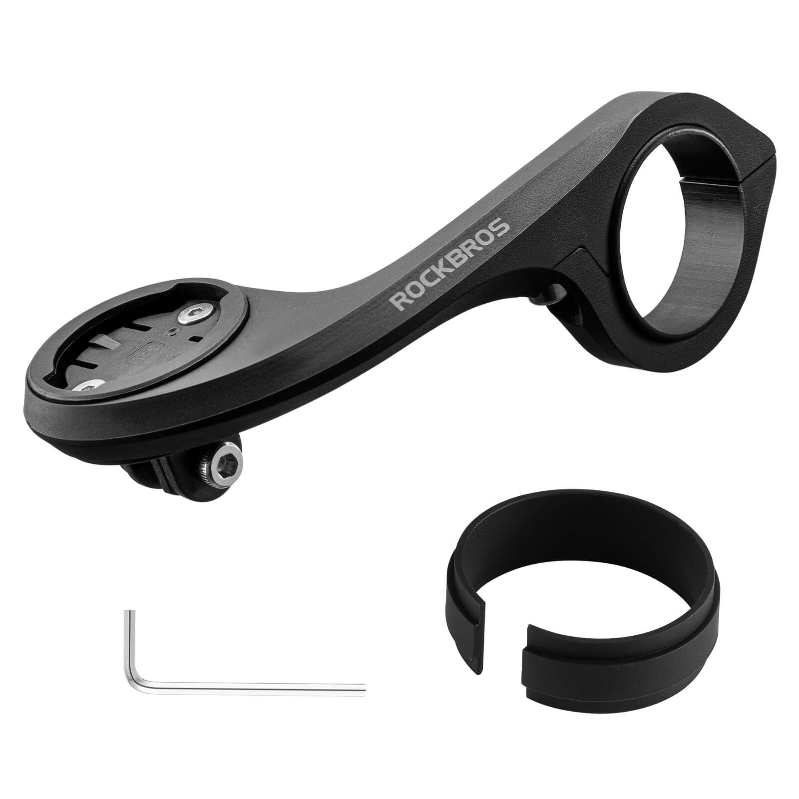 ROCKBROS Bike Computer Mount featuring versatile installation options, durable nylon design, and lightweight construction for easy handling and secure attachment.