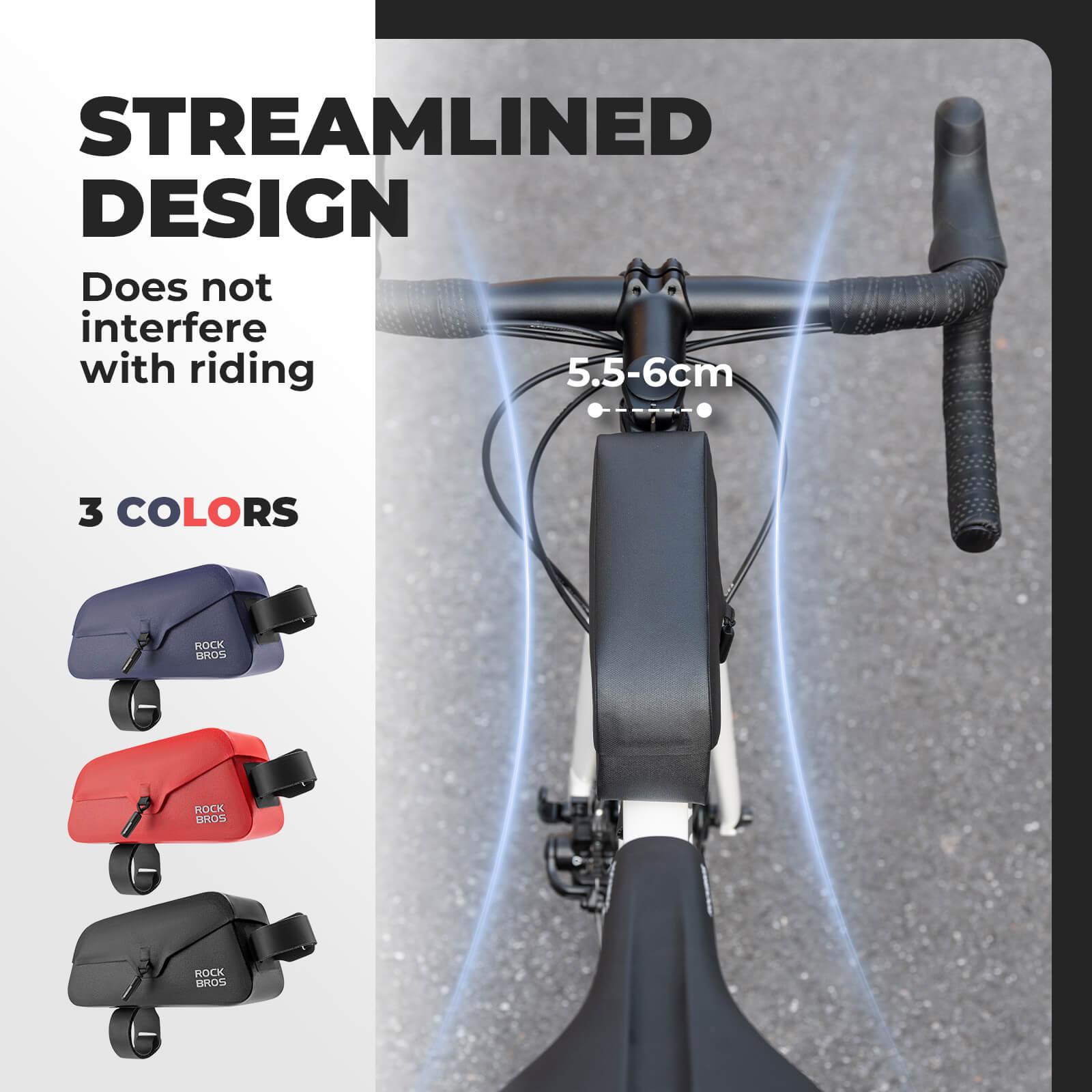 ROCKBROS Magnetic Waterproof Bike Top Tube Frame Bag designed for secure storage and easy access, keeping your essentials safe from the elements during rides.
