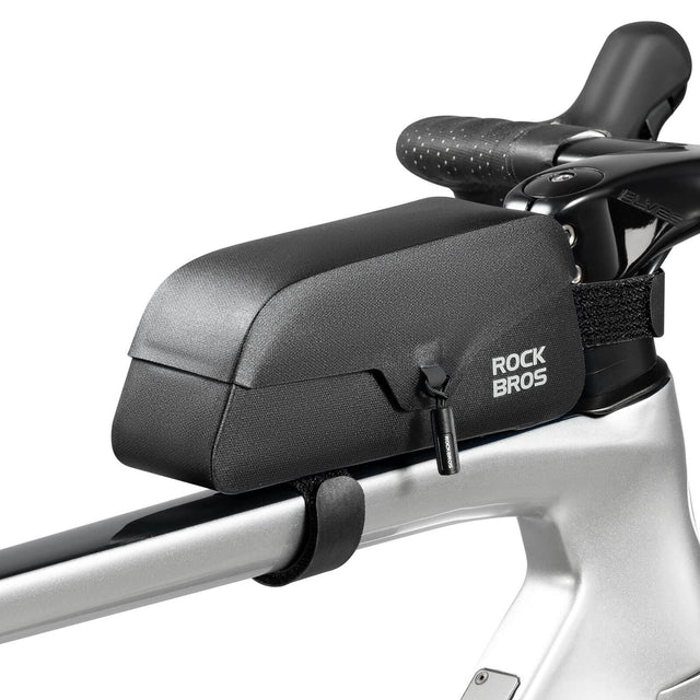 ROCKBROS Magnetic Waterproof Bike Top Tube Frame Bag designed for secure storage and easy access, keeping your essentials safe from the elements during rides.