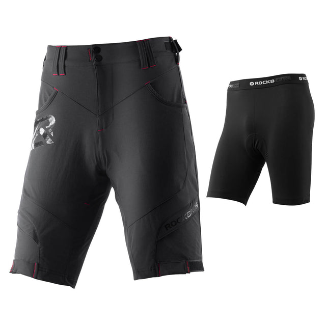 ROCKBROS Men’s Cycling Shorts with 4D padding and compression for enhanced comfort and support during cycling activities.