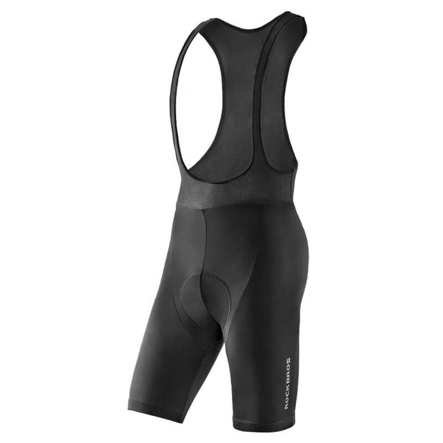 ROCKBROS Men's Cycling Bib Shorts featuring 3D padding for enhanced comfort and support during cycling activities.