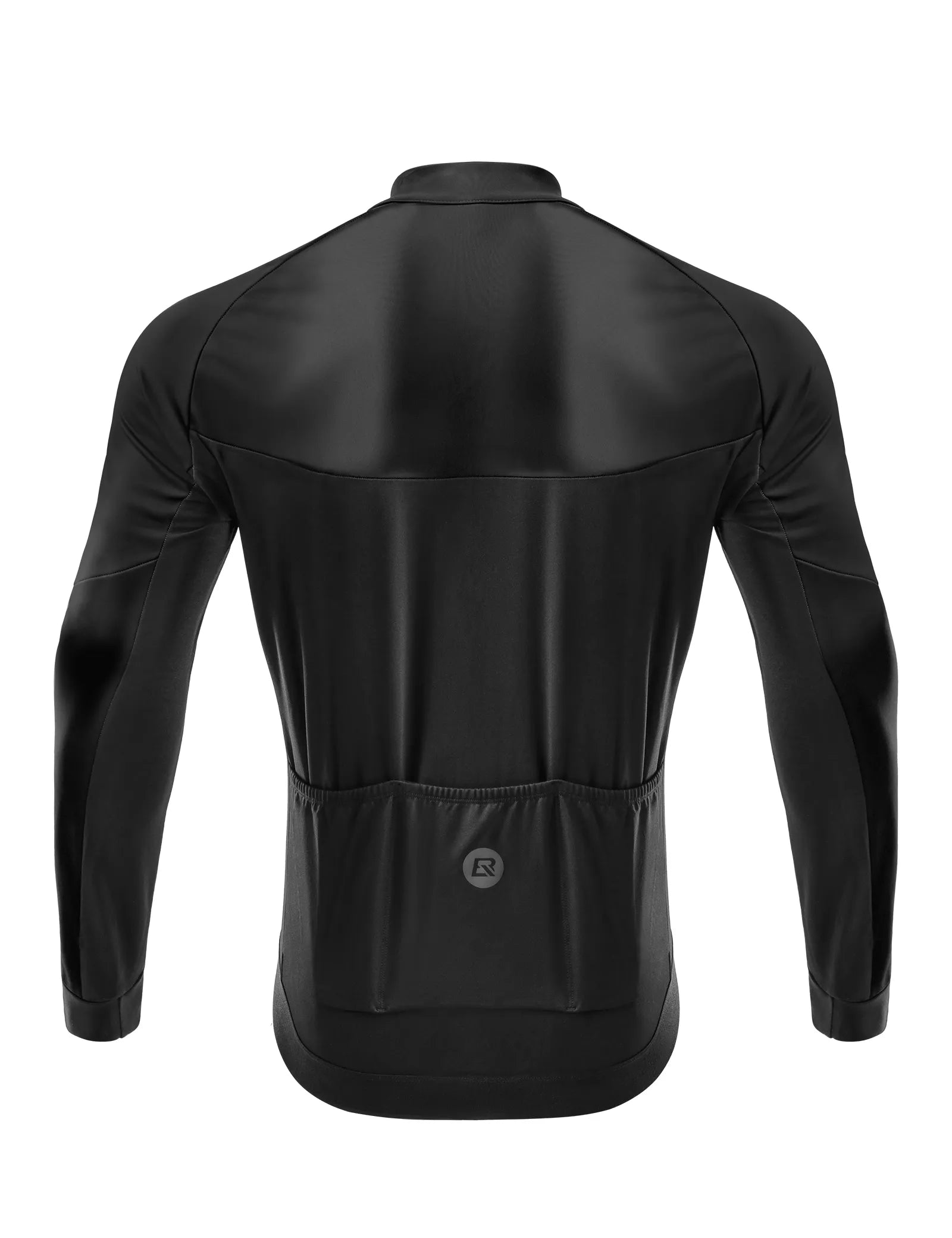 ROCKBROS men's thermal fleece cycling jersey wind-resistant front view