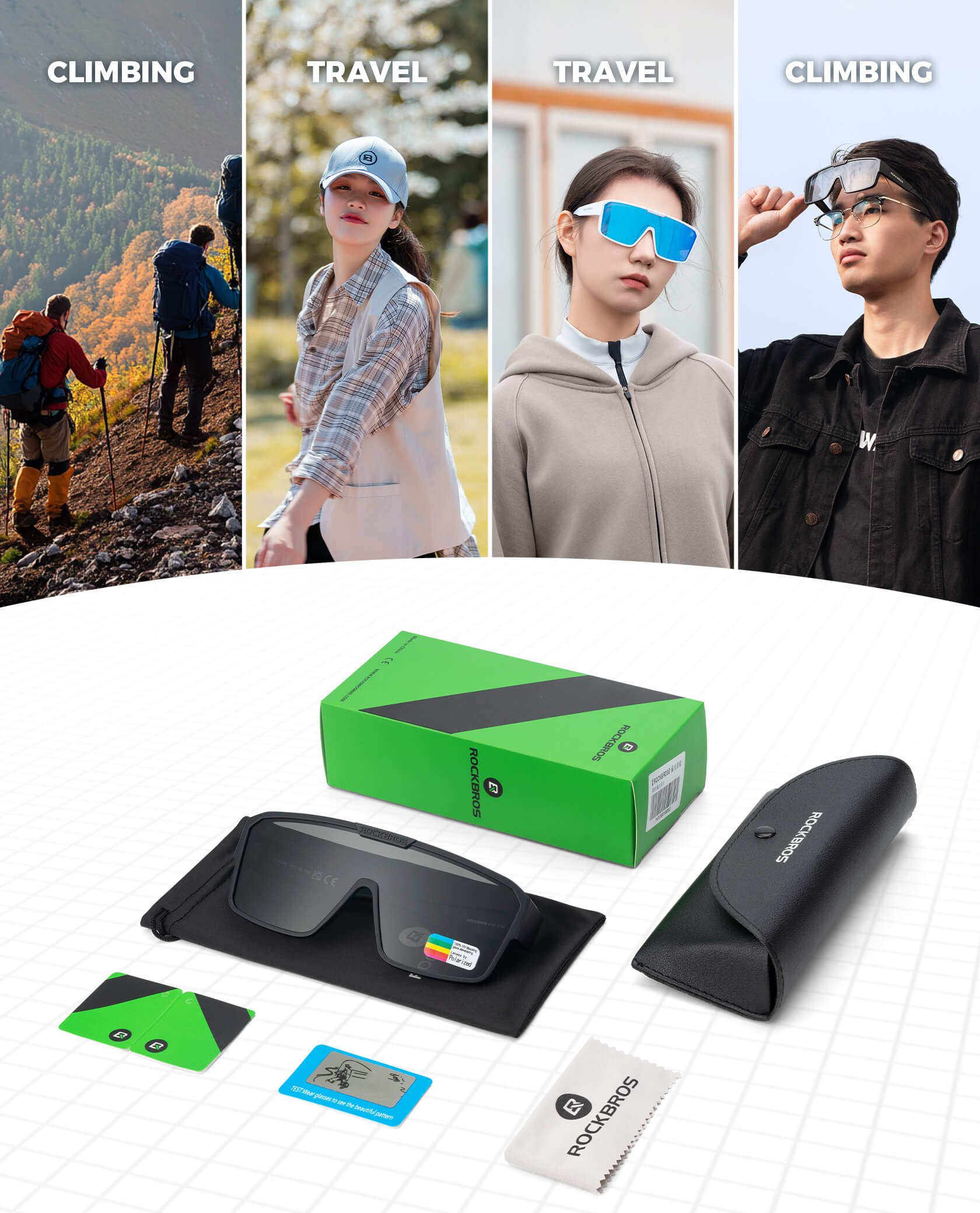 all-groups ROCKBROS-Polarised-Cycling-Sunglasses-Fit-Over-Glasses-SP348