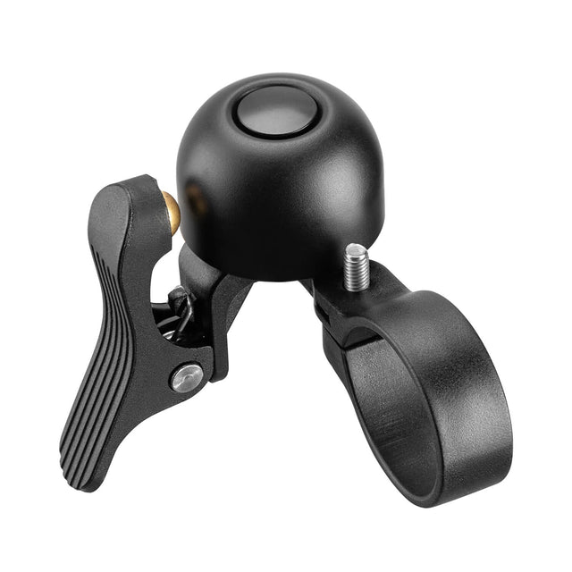 ROCKBROS Road Bike Bell designed for 27-30mm drop bars, featuring a crisp sound, durable construction, and easy installation for enhanced safety during rides.