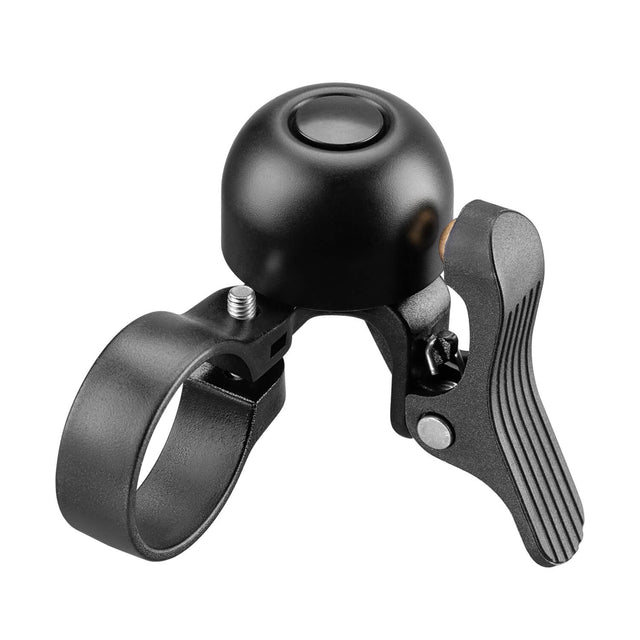 ROCKBROS Road Bike Bell designed for 27-30mm drop bars, featuring a crisp sound, durable construction, and easy installation for enhanced safety during rides.