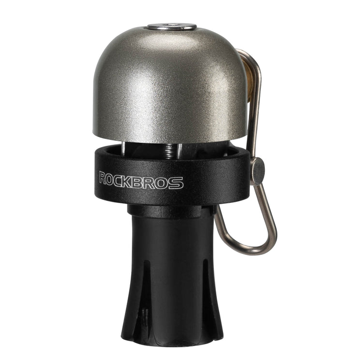 ROCKBROS Road Bike Bell Handlebar Plug ¨C Smart, Compact & Loud! #Color_Titanium