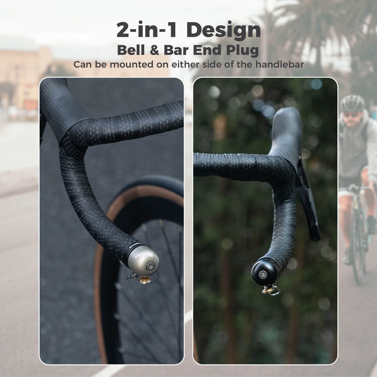 ROCKBROS Road Bike Bell Handlebar Plug ¨C Smart, Compact & Loud! 