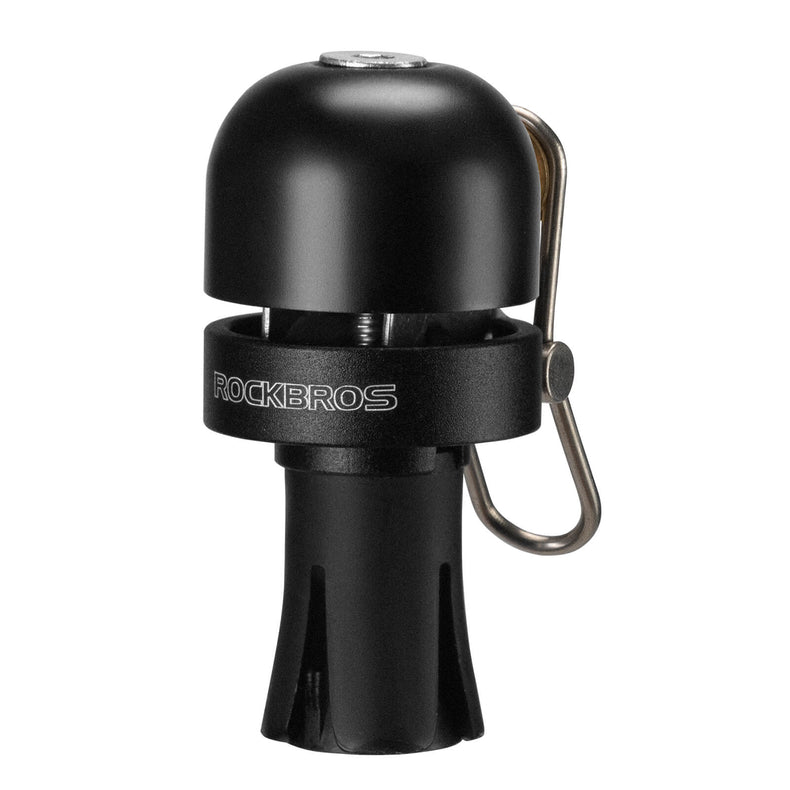 ROCKBROS Road Bike Bell Handlebar Plug ¨C Smart, Compact & Loud! #Color_Black