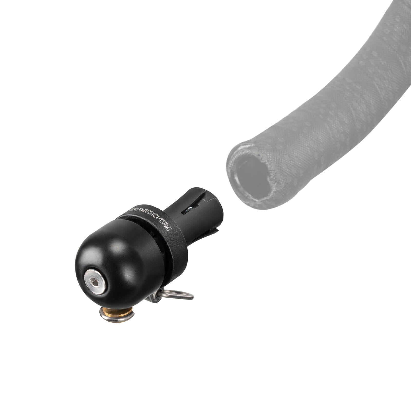 ROCKBROS Road Bike Bell Handlebar Plug ¨C Smart, Compact & Loud! #Color_Black