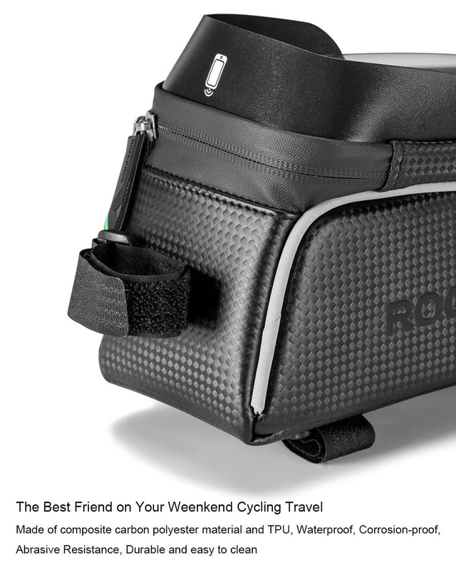 ROCKBROS 1L Bicycle Front Frame Bag with Touchscreen Phone Case