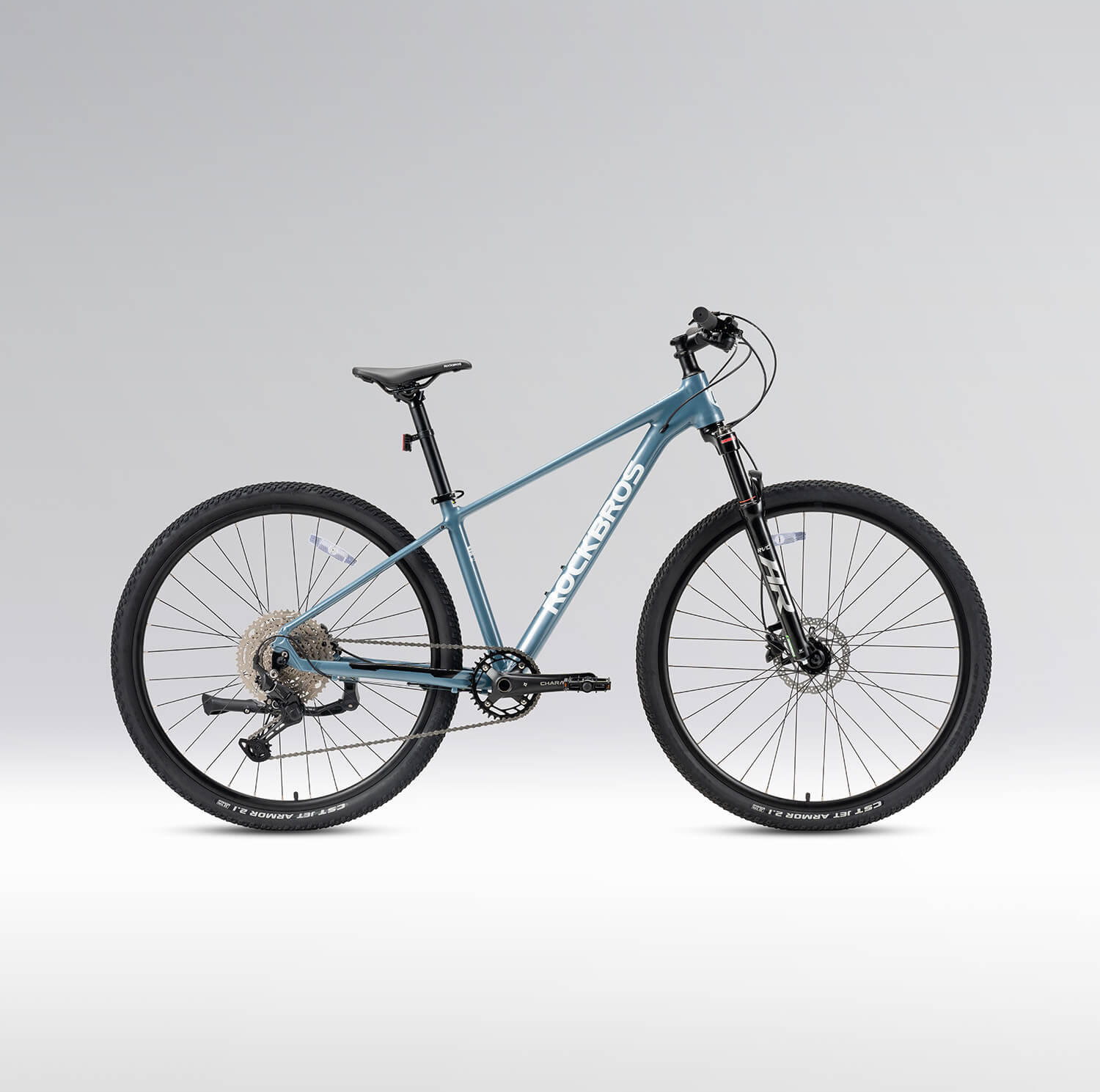 ROCKBROS 29" Aluminium Mountain Bike with Hydraulic Disc Brakes & Gears - MT400 Color Distant Mountain Blue