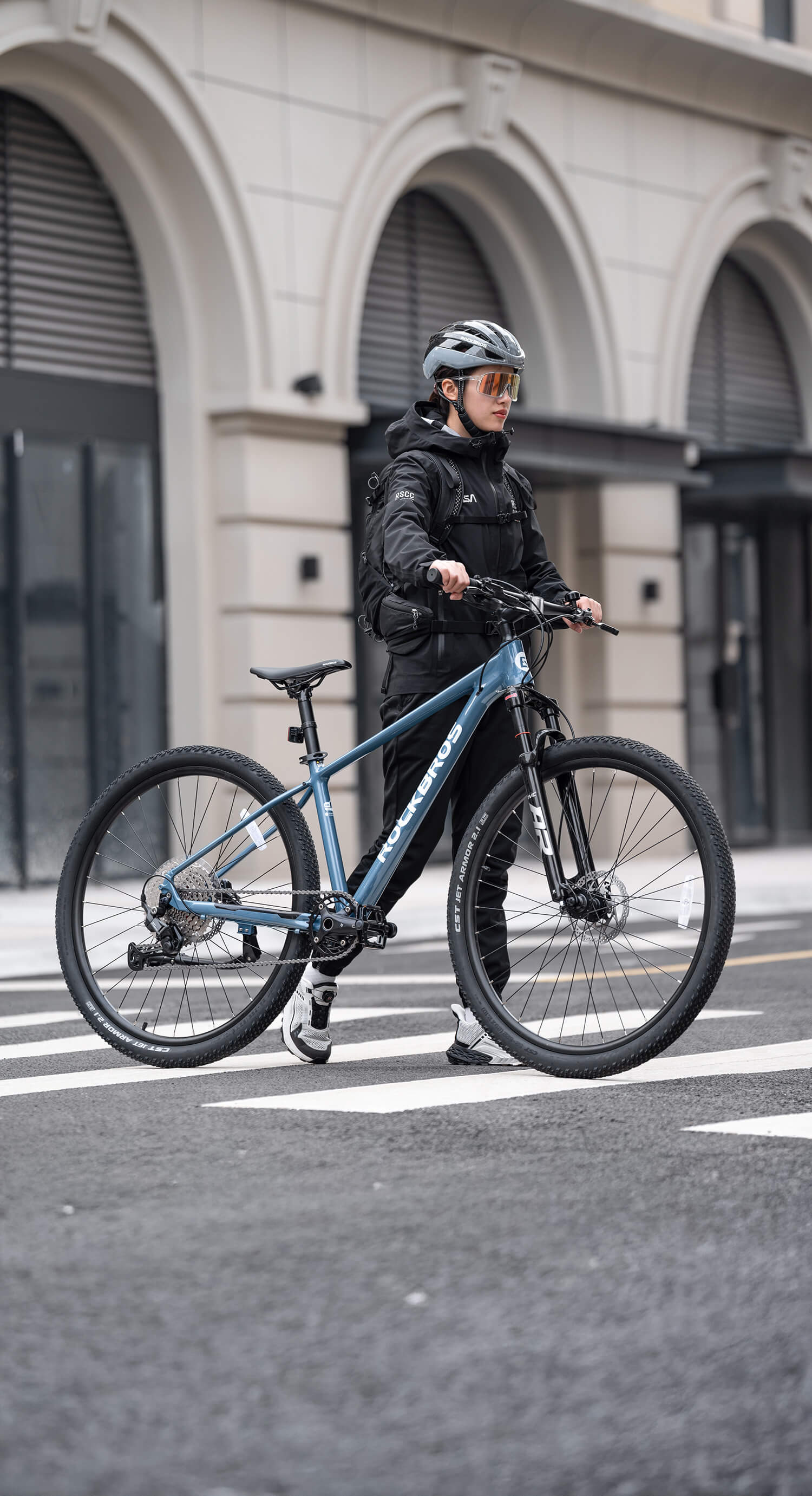 all-groups ROCKBROS 29" Aluminium Mountain Bike with Hydraulic Disc Brakes & Gears - MT400