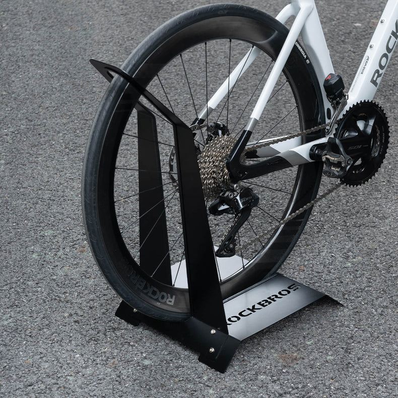 ROCKBROS Bike Stand - L-Shaped Carbon Steel Parking Rack for Mountain Bikes