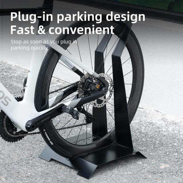 ROCKBROS Bike Stand - L-Shaped Carbon Steel Parking Rack for Mountain Bikes