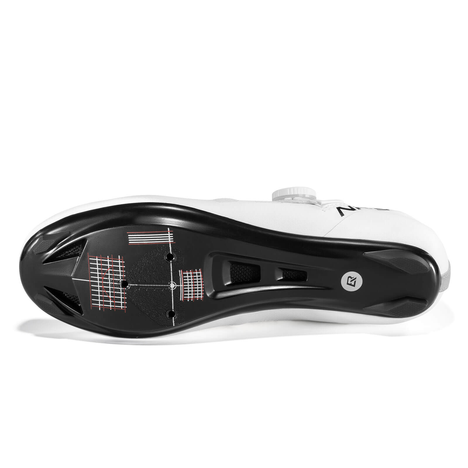 ROCKBROS Carbon Fiber Sole Road Bike Shoes Color White