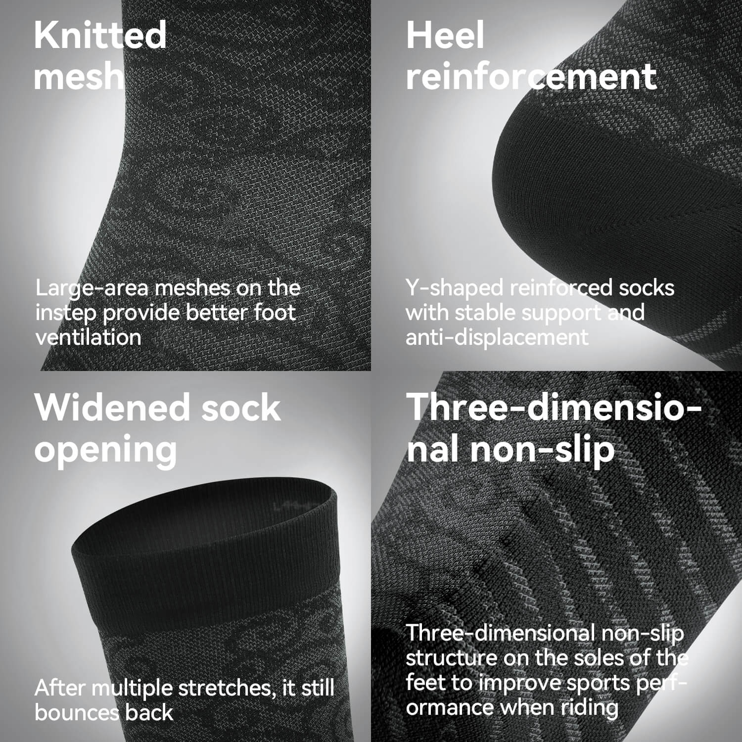 all-groups ROCKBROS Road to Sky Cycling Socks Quick-Qrying Breathable