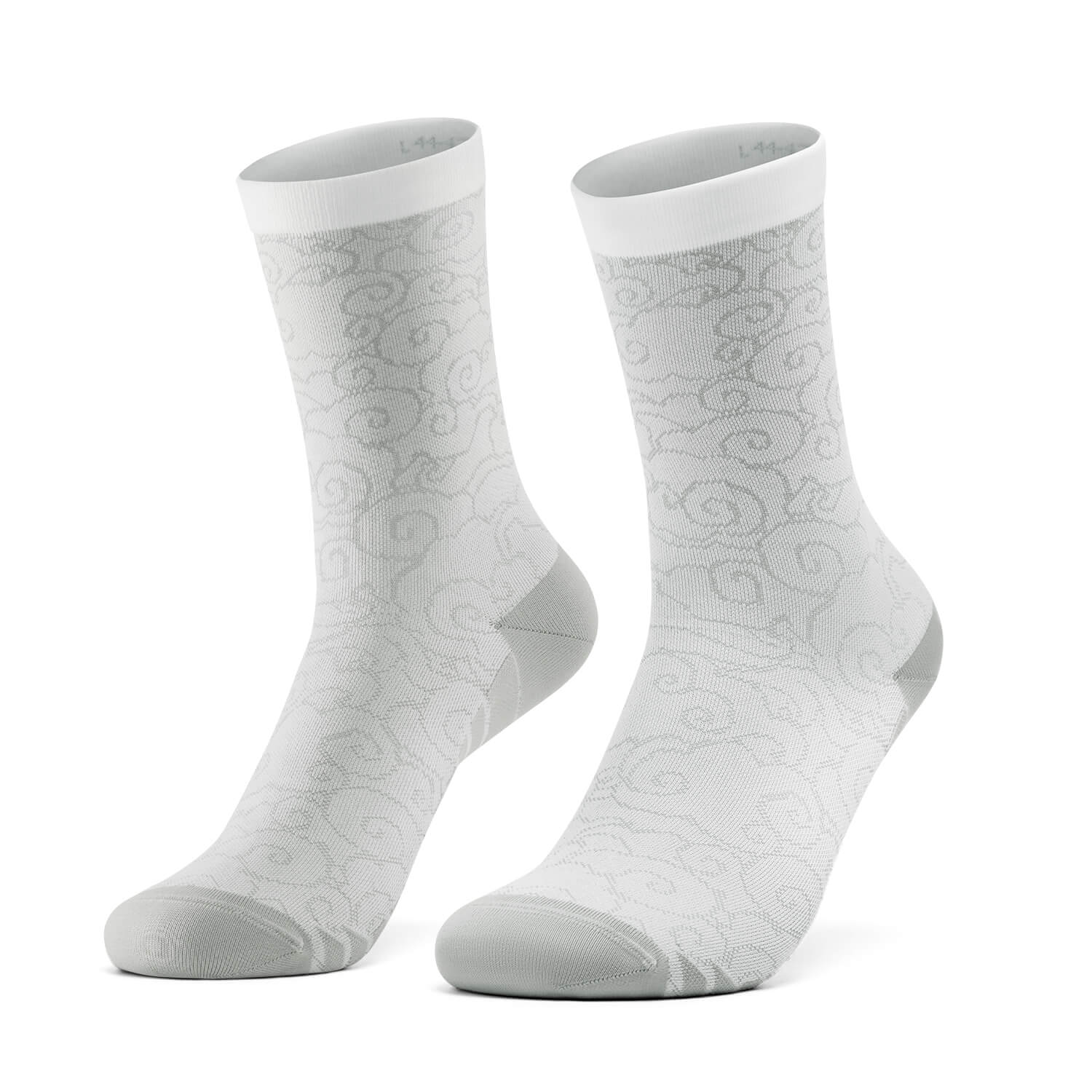 ROCKBROS Road to Sky Cycling Socks Quick-Qrying Breathable Color White