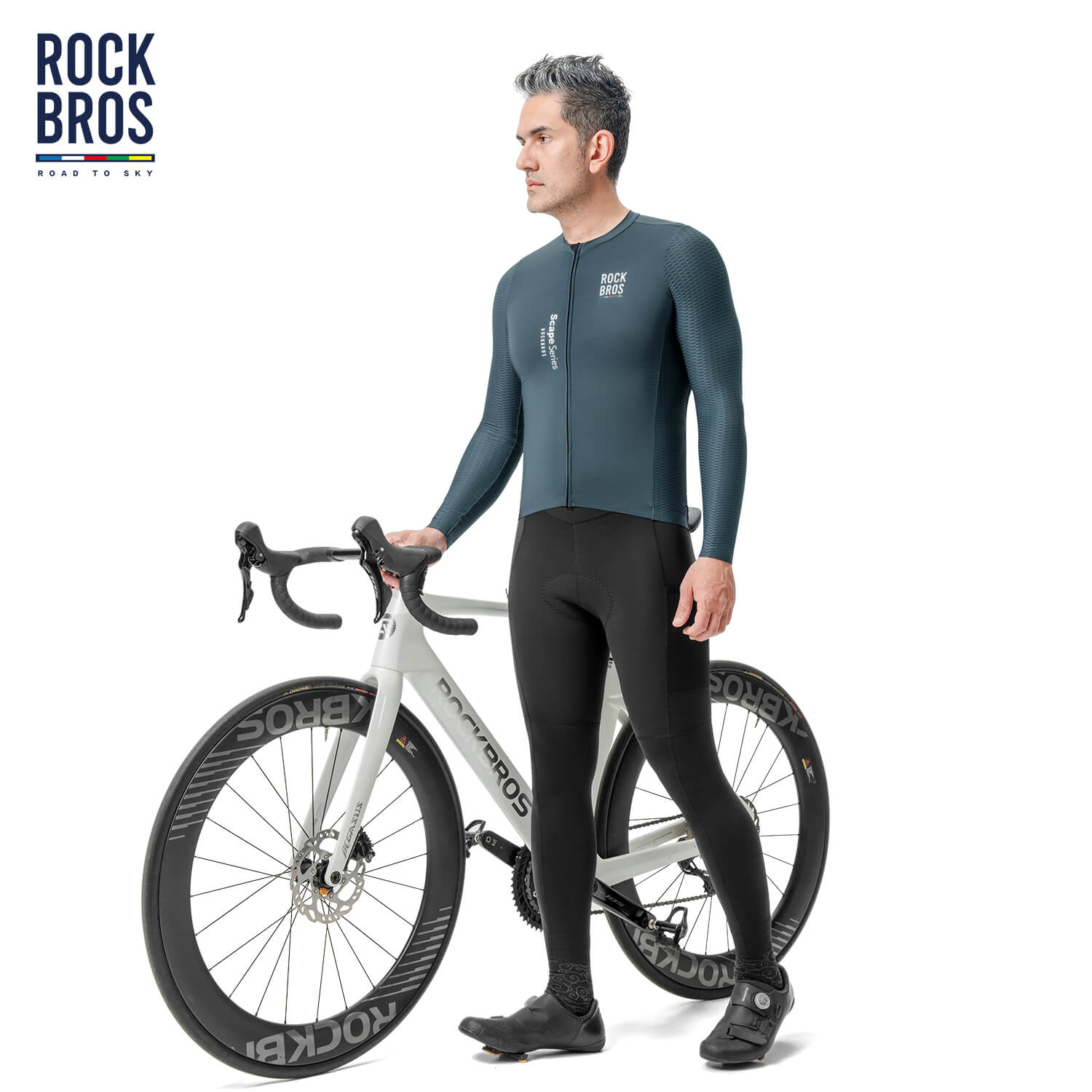 ROCKBROS Road to Sky Long Sleeve Cycling Jersey Breathable Sports Jacket