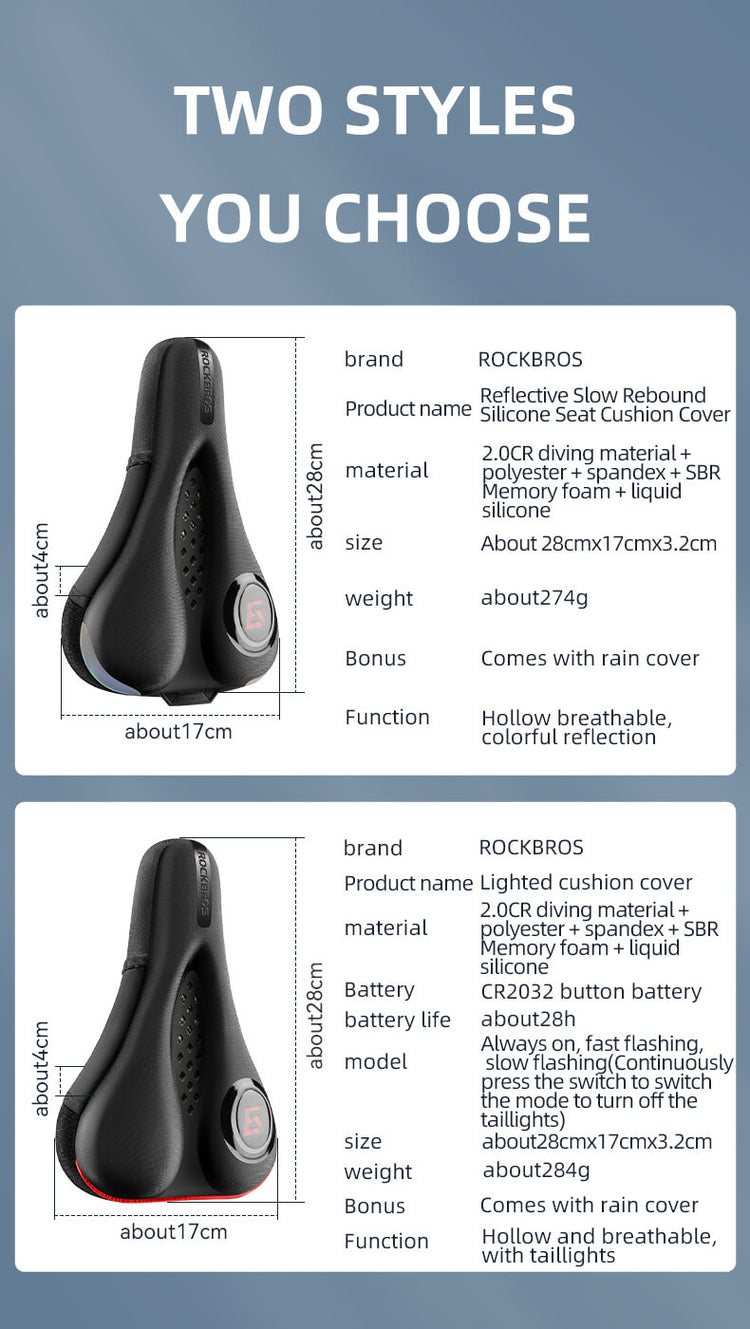 all-groups ROCKBROS Soft Bike Saddle Cover