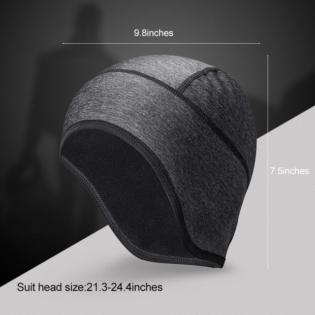 ROCKBROS Thermal Cycling Skull Cap with Ear Covers – Windproof Fits Under Helmets