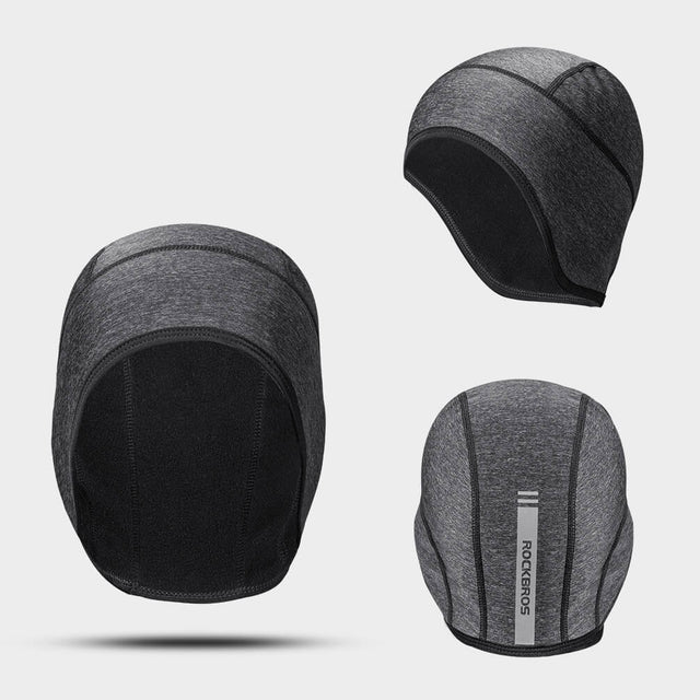 ROCKBROS Thermal Cycling Skull Cap with Ear Covers – Windproof Fits Under Helmets
