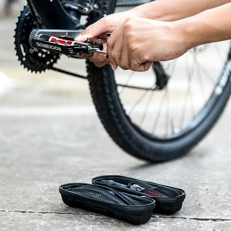 ROCKBROS Waterproof Bicycle Tool Bag - Fits Mini Pump, Wrench, and Screwdriver (No Tools Included)