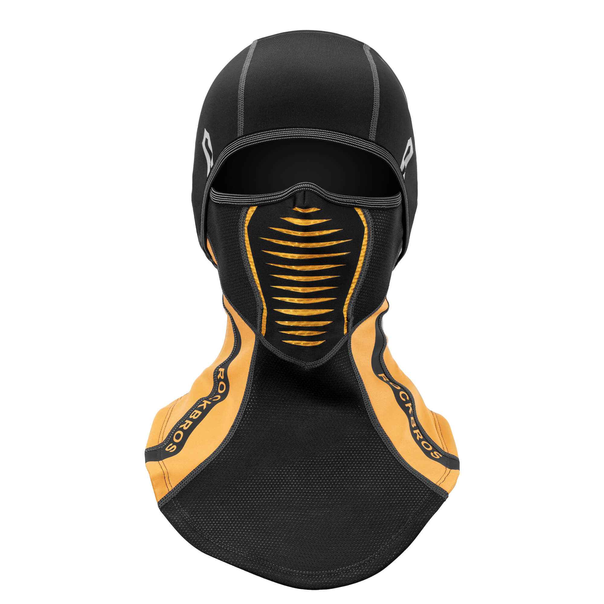ROCKBROS Windproof Winter Balaclava | Warm Full Face Cover & Neck Color Orange Black