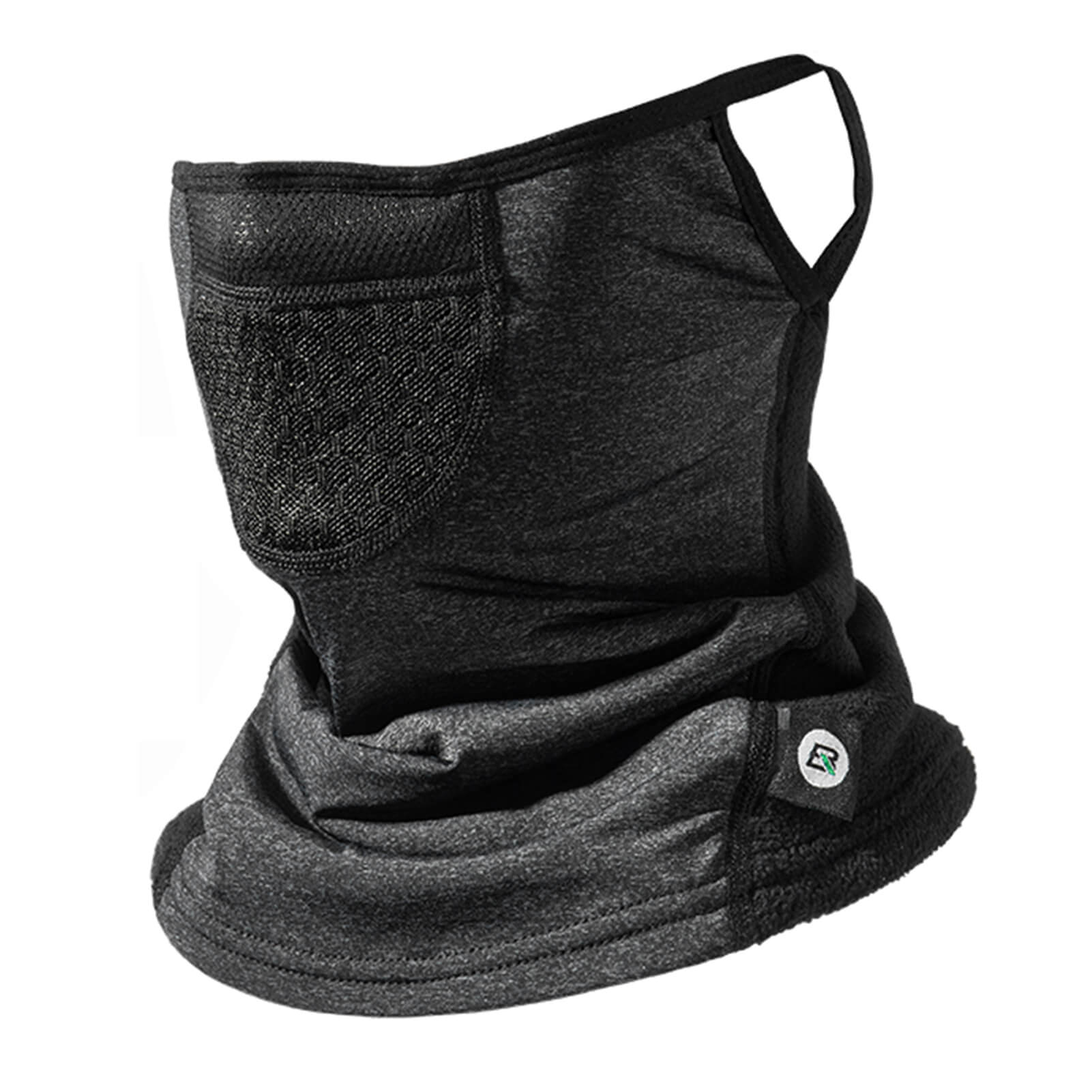 ROCKBROS Winter Neck Gaiter Warmer with Ear Loops Cold Weather Color Black