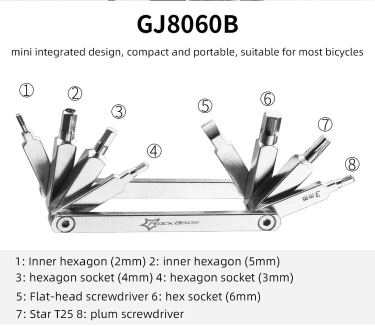 all-groups ROCKBROS 16-in-1 Portable Bike Repair Kit