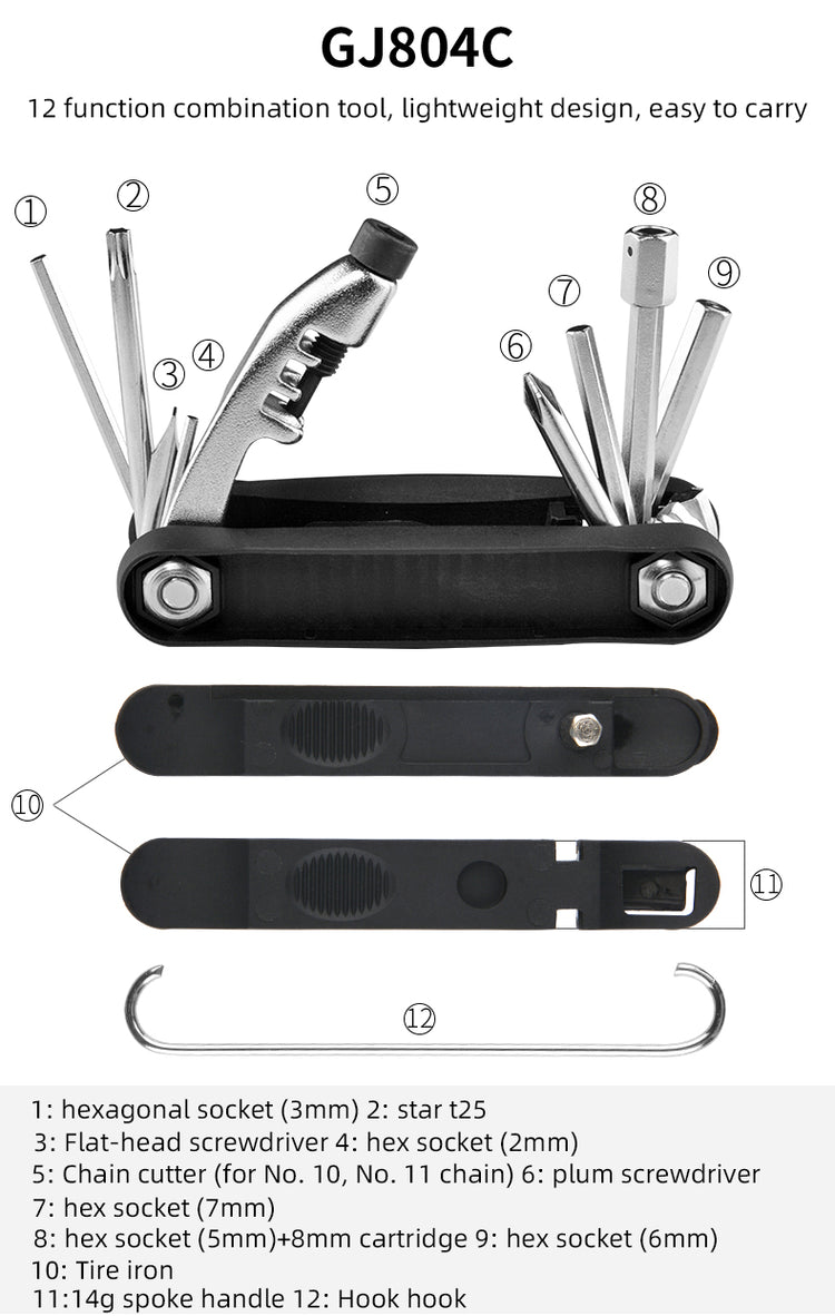 all-groups ROCKBROS 16-in-1 Portable Bike Repair Kit