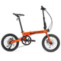 ROCKBROS ACS 16 Inch Folding Bike 9 Speed 11-32T Cassette Disc Brake_Color Orange