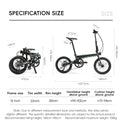 all-groups ROCKBROS ACS 16 Inch Folding Bike 9 Speed 11-32T Cassette Disc Brake