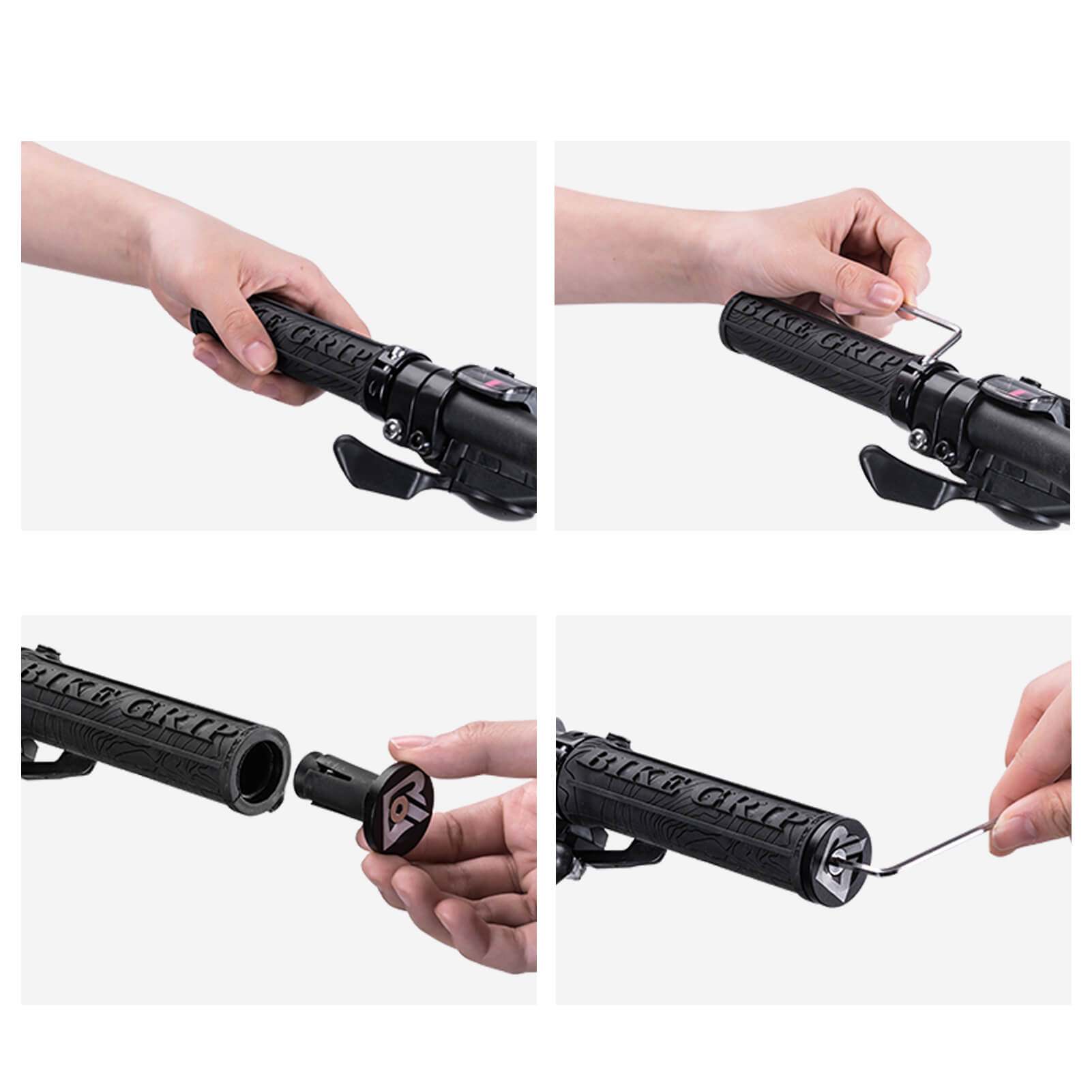 all-groups ROCKBROS Bike Handlebar Grips Double Lock-on