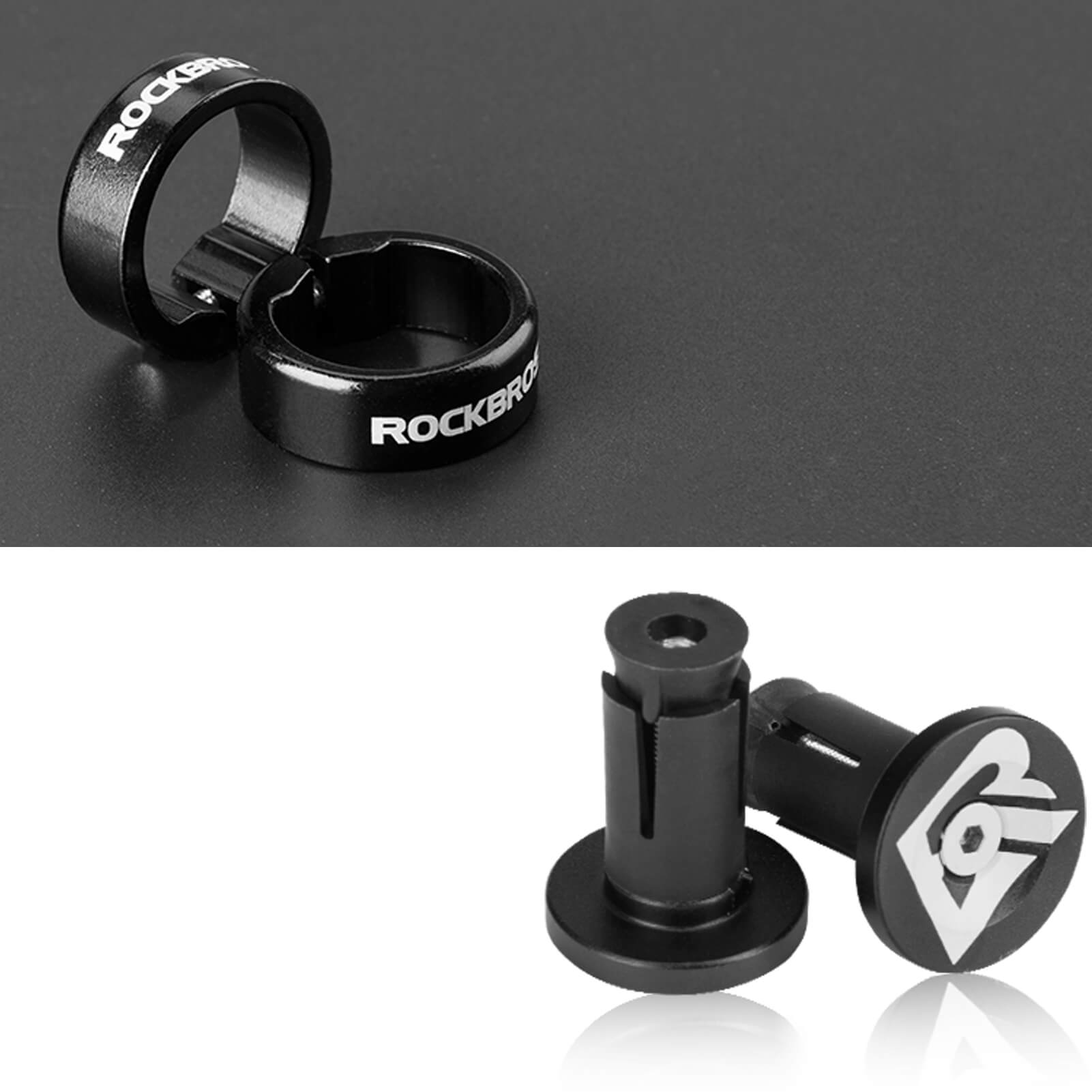 all-groups ROCKBROS Bike Handlebar Grips Double Lock-on